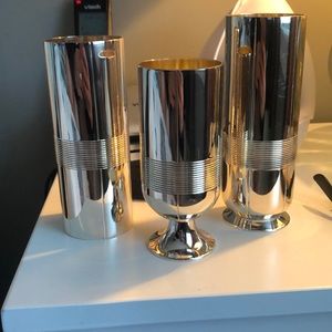 Vera Wang Vase / Candle Holder Trio